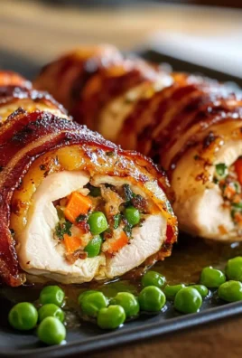 Pollo farcito al forno croccante
