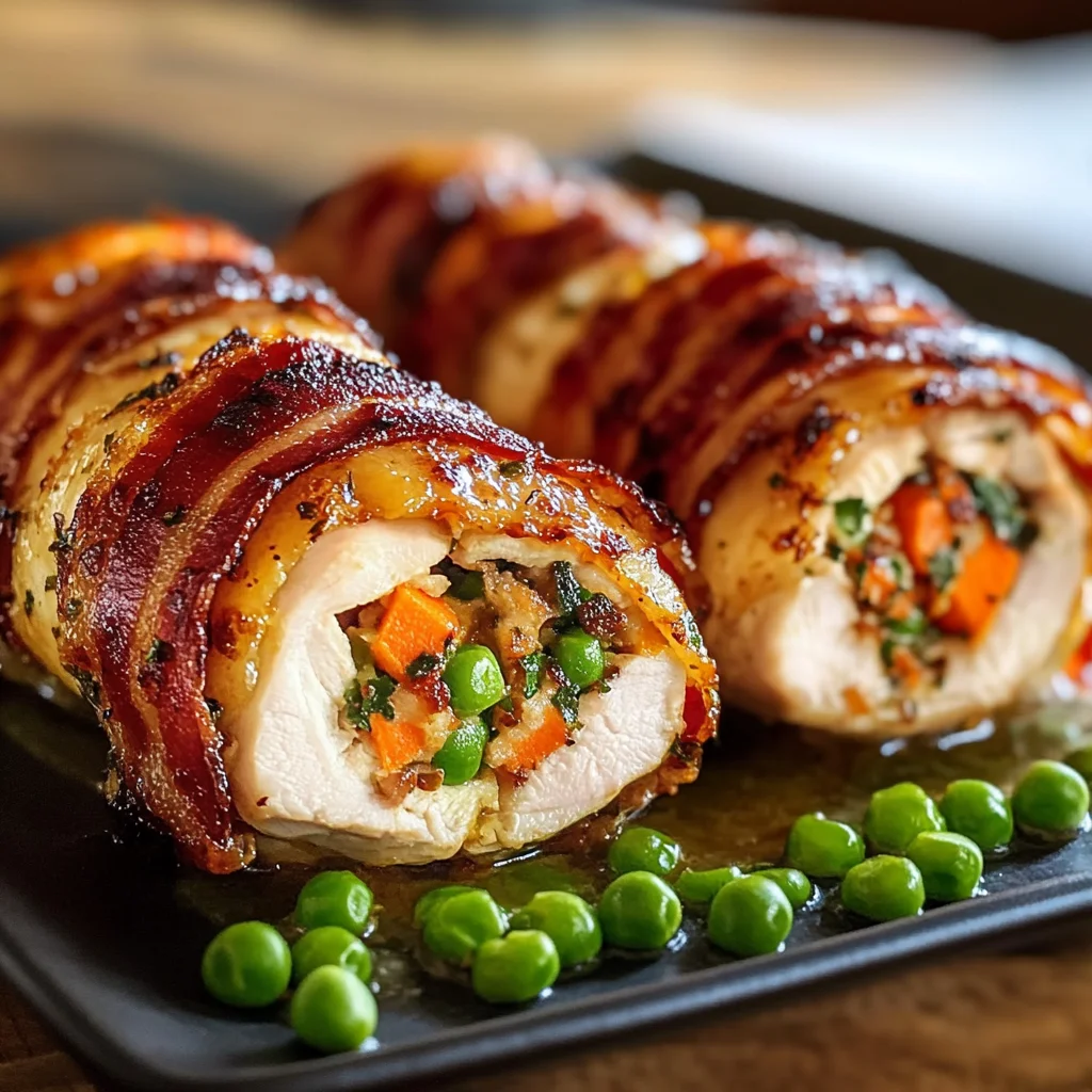 Pollo farcito al forno croccante