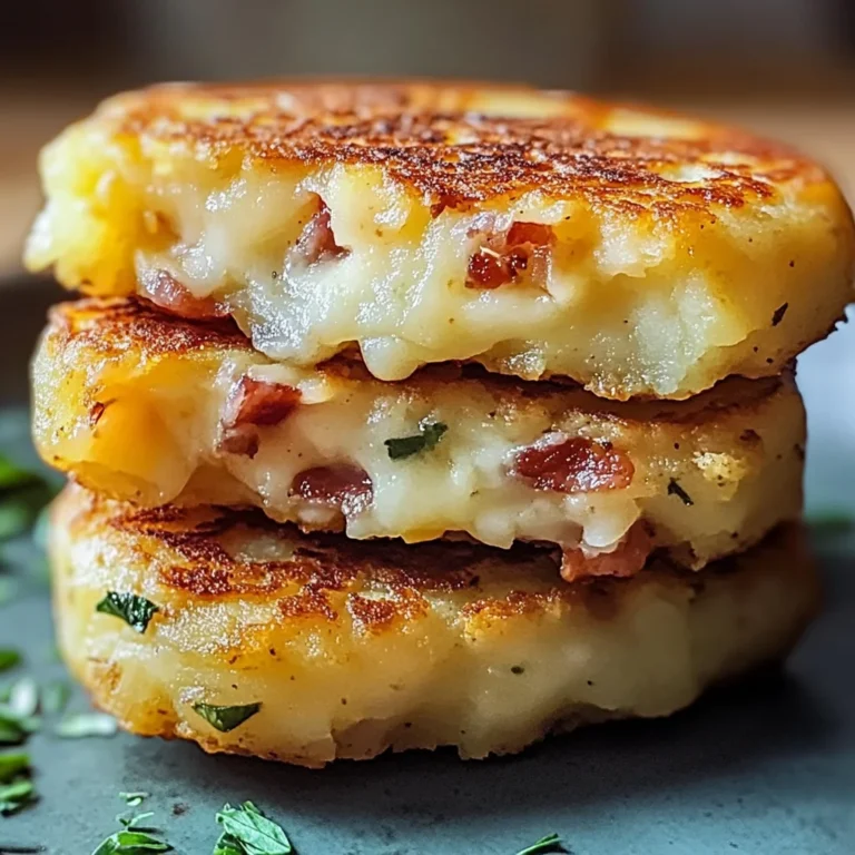 Potato cakes con cheddar e bacon