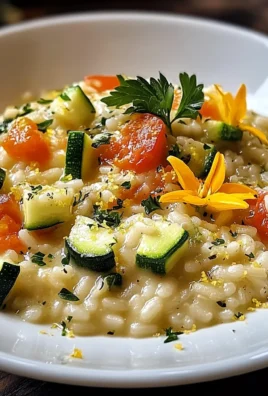 Risotto con zucchine e pomodoro