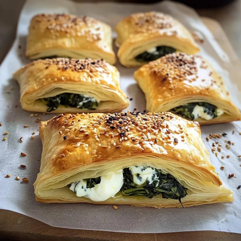 Rustici con spinaci e mozzarella