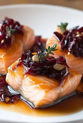 Salmone con radicchio agrodolce