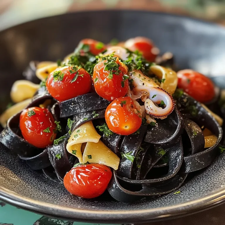 Tagliatelle nere con seppie