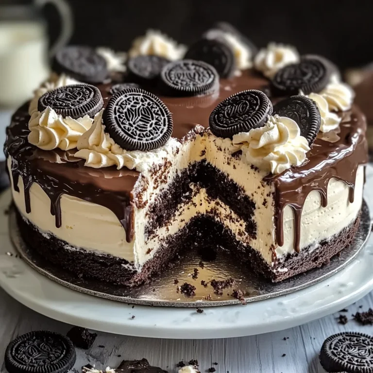 Torta Oreo con base biscotti