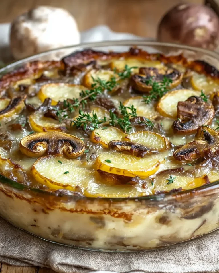 Torta di funghi e patate