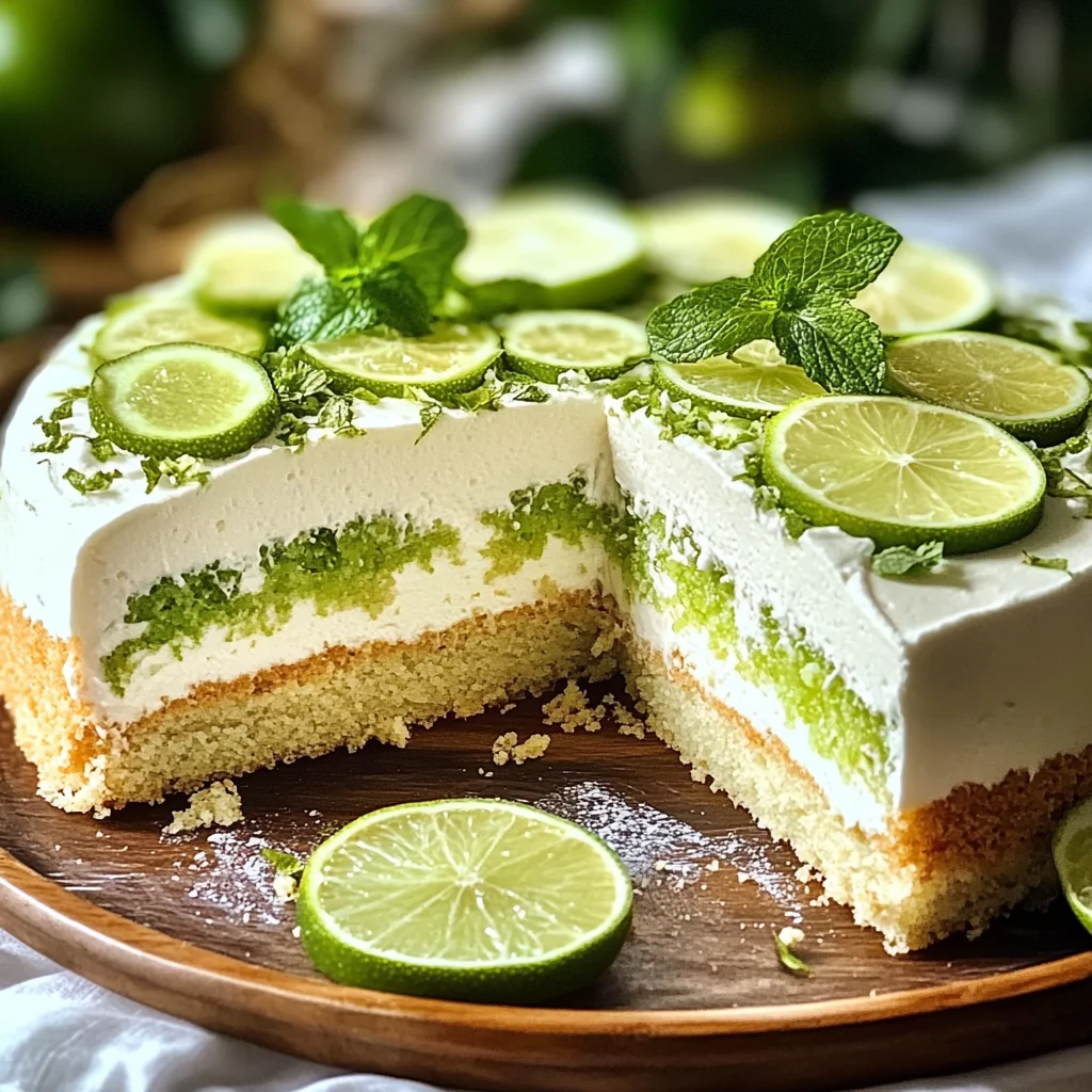 Torta mojito fresca al lime