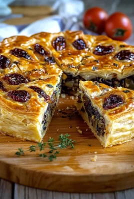 Torta salata con pomodori secchi
