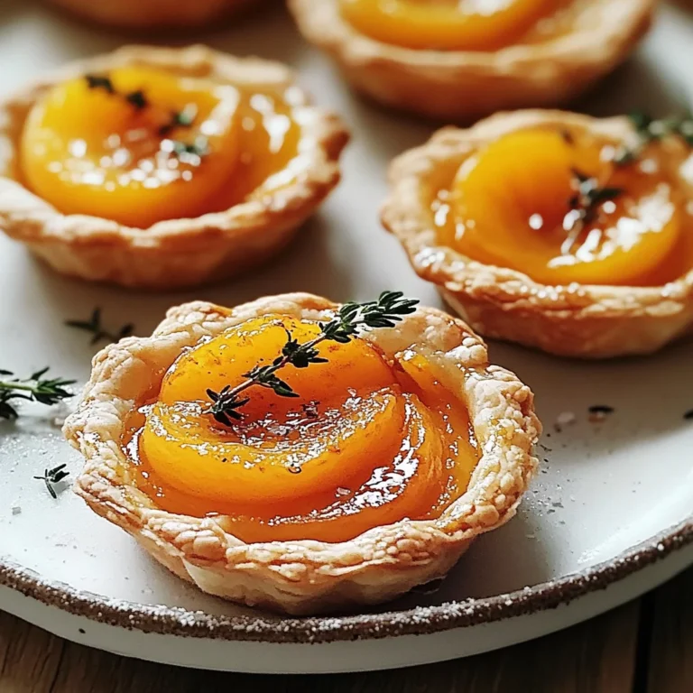 Tortine di frolla albicocche timo