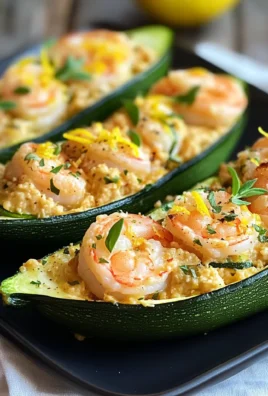 Zucchine ripiene con gamberetti