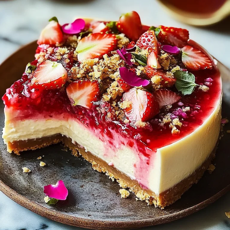 Cheesecake confettura rabarbaro rosa