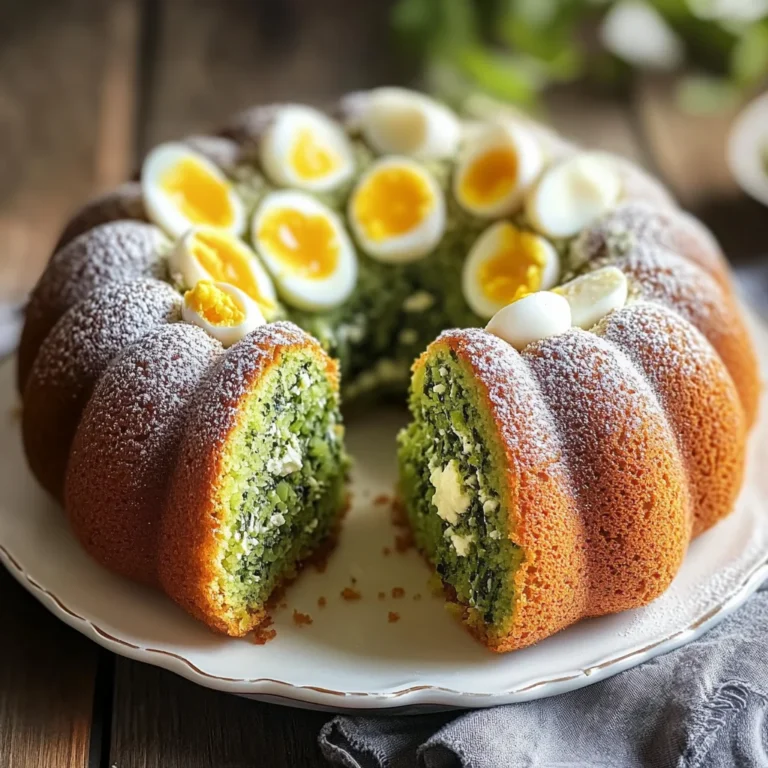 Ciambella salata con spinaci