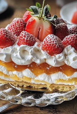 Crema con savoiardi e fragole