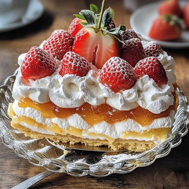 Crema con savoiardi e fragole