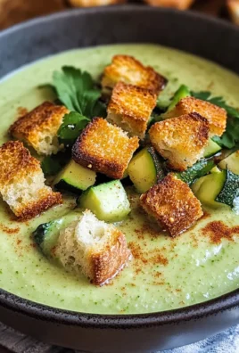 Crema di zucchine e crostini