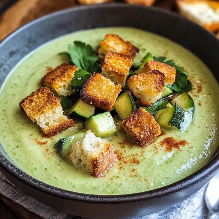 Crema di zucchine e crostini