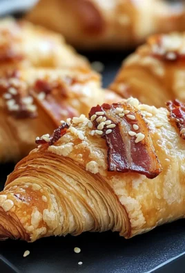 Croissant al bacon e Grana