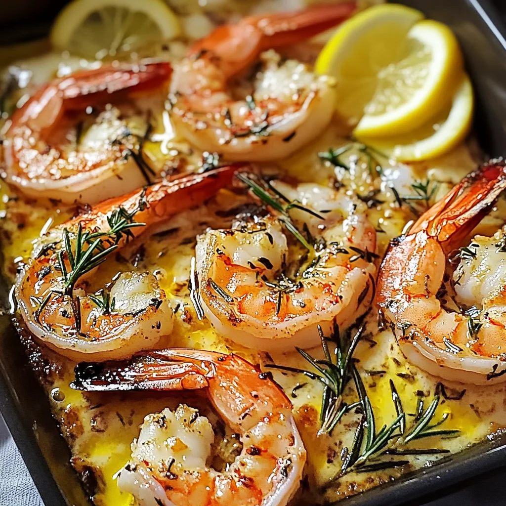 Gamberi al forno aromatici