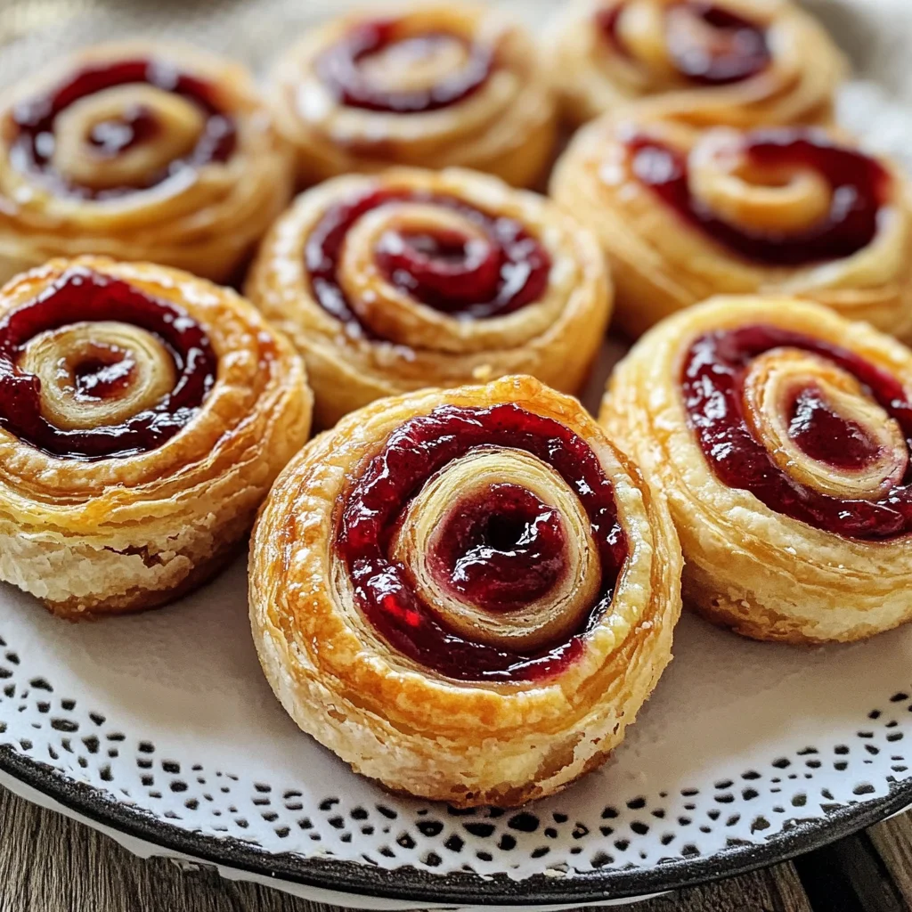 Girelle sfoglia alla marmellata