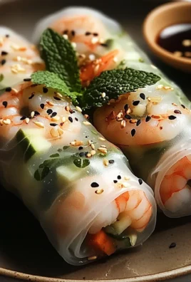 Involtini vietnamiti con gamberi