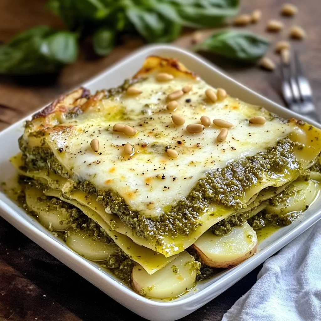 Lasagne al pesto cremose