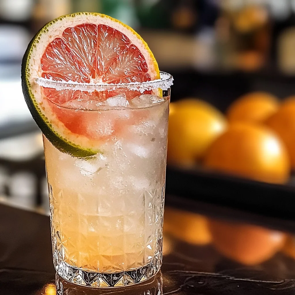 Paloma con soda al pompelmo