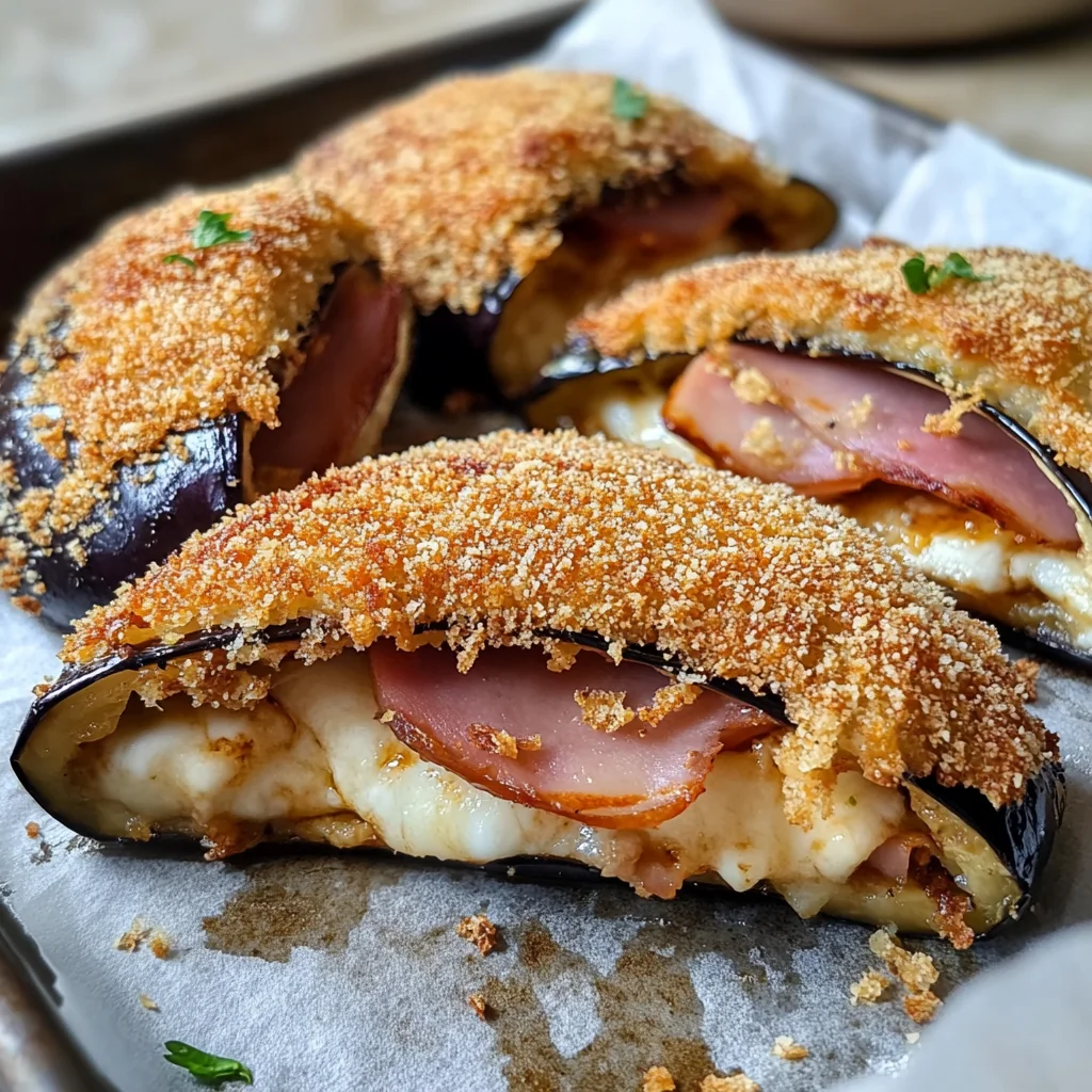 Panzerotti di melanzane farciti