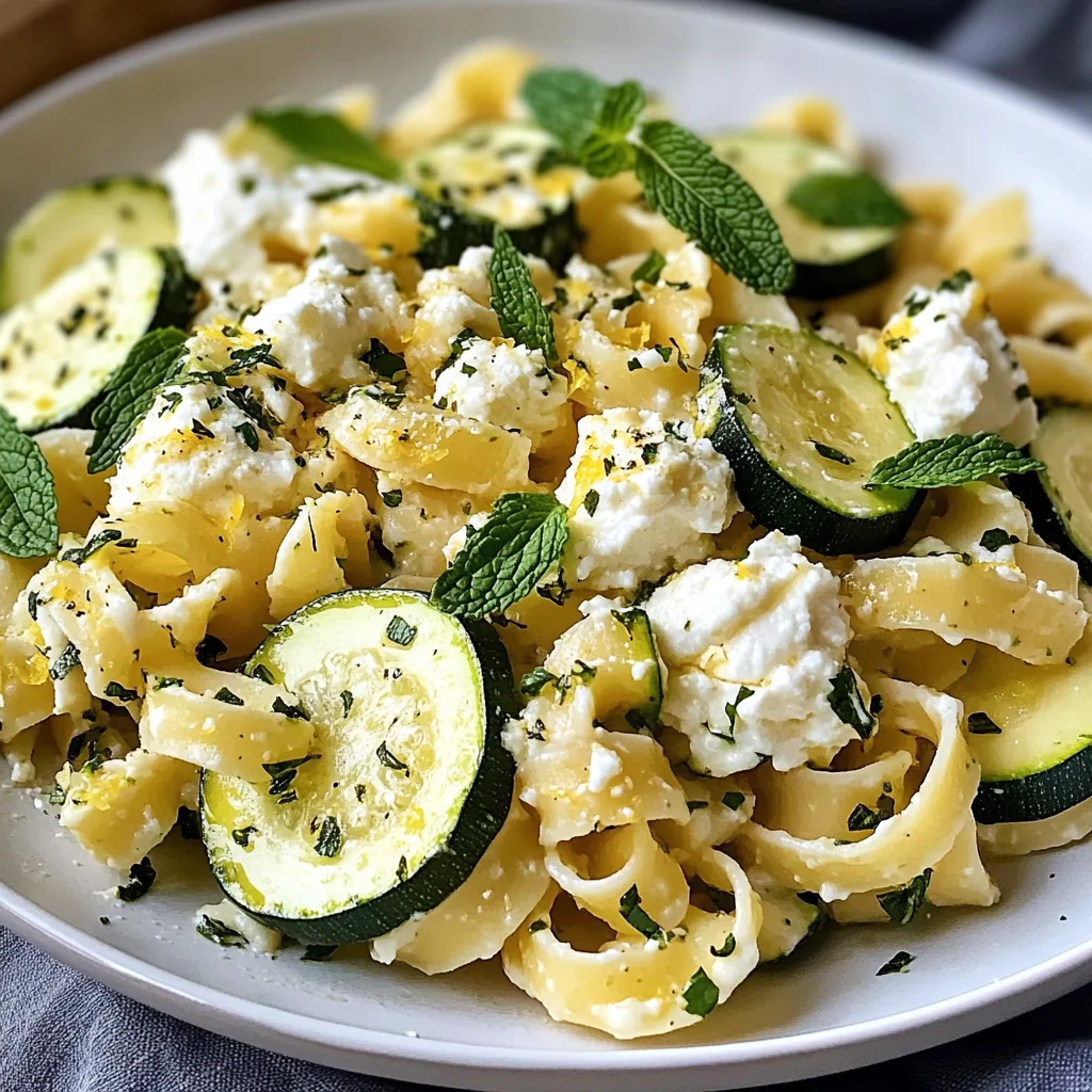 Pasta fredda con zucchine