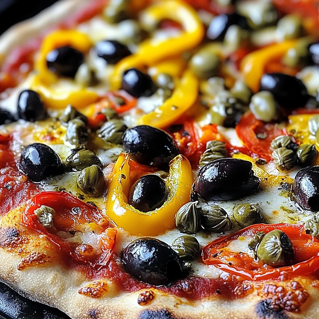 Pizza peperoni olive capperi