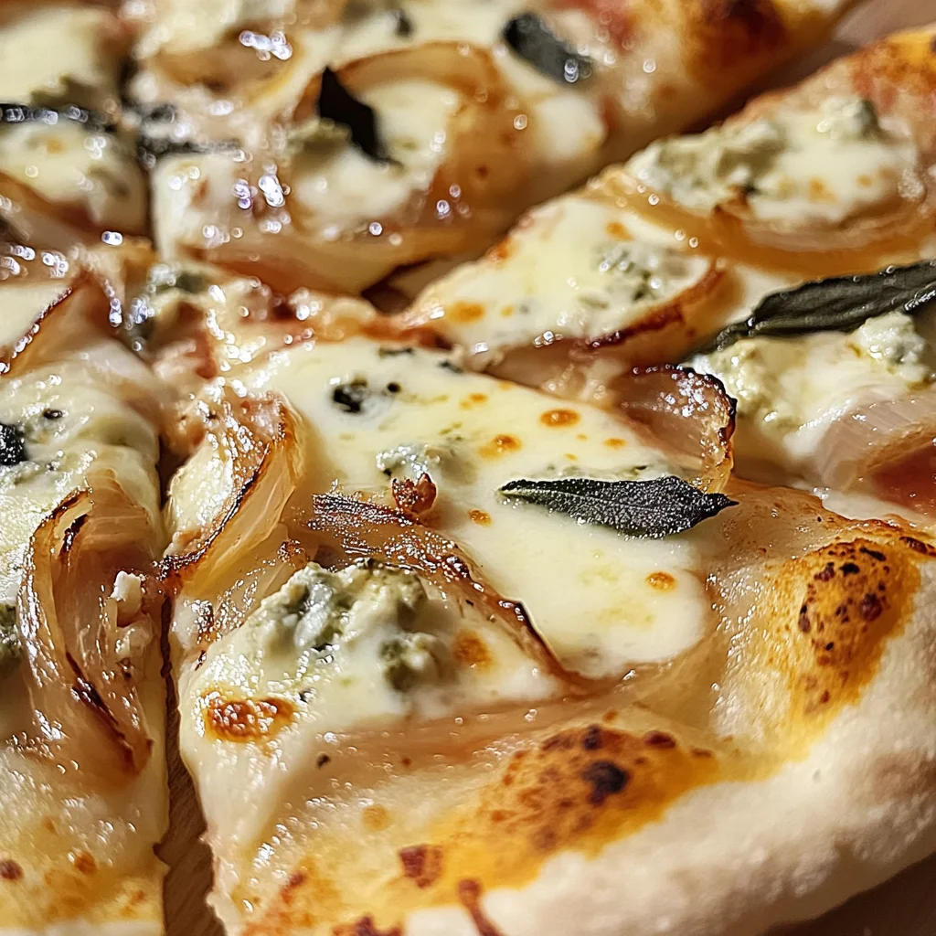Pizza vermouth gorgonzola cipolla