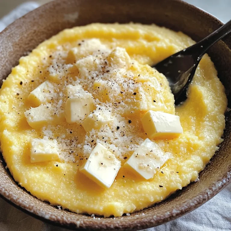 Polenta cremosa con formaggi misti