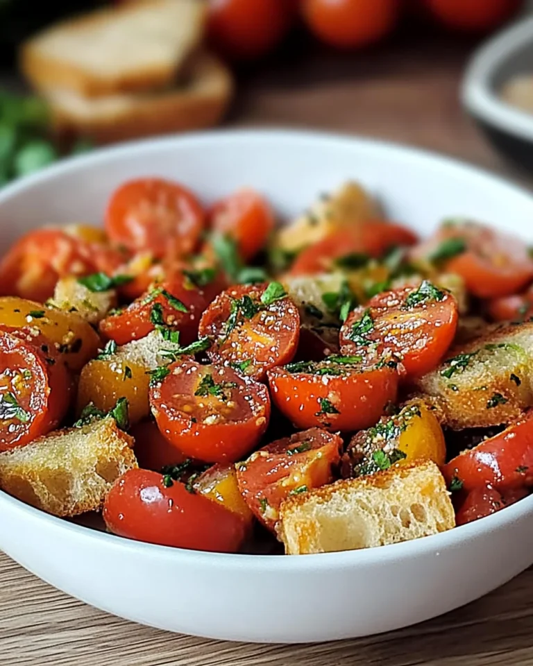 Pomodorini con pane croccante