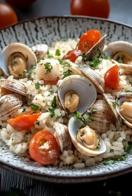 Riso con vongole e pomodorini