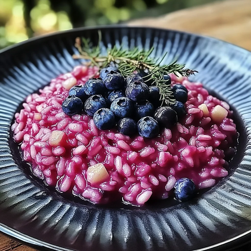 Risotto ai mirtilli rossi