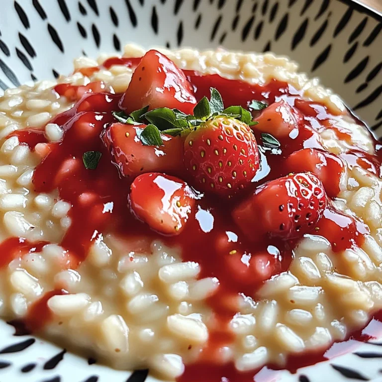 Risotto con fragole