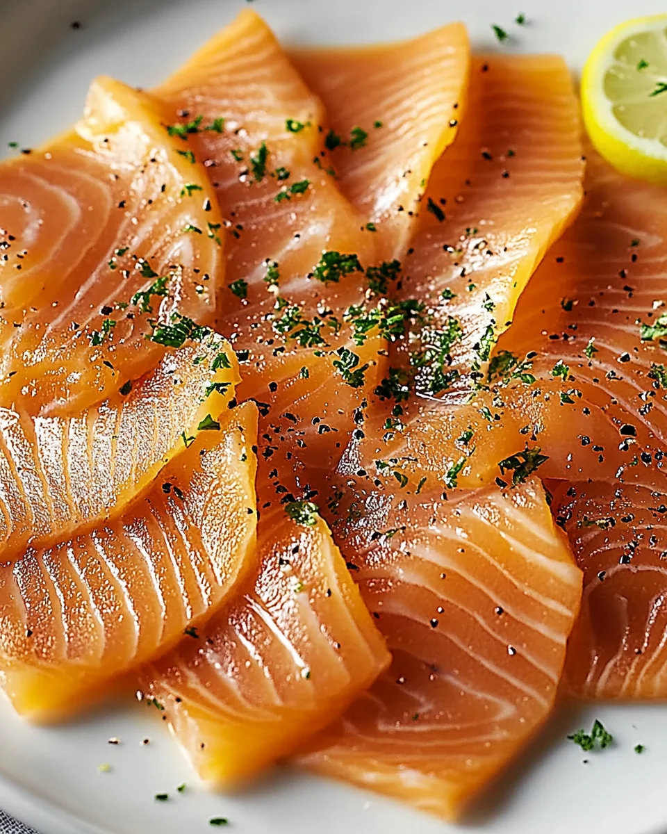 Salmone affumicato con limone