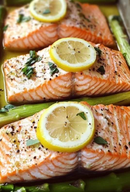 Salmone al forno con asparagi