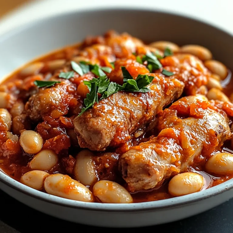 Salsiccia e fagioli tradizionale