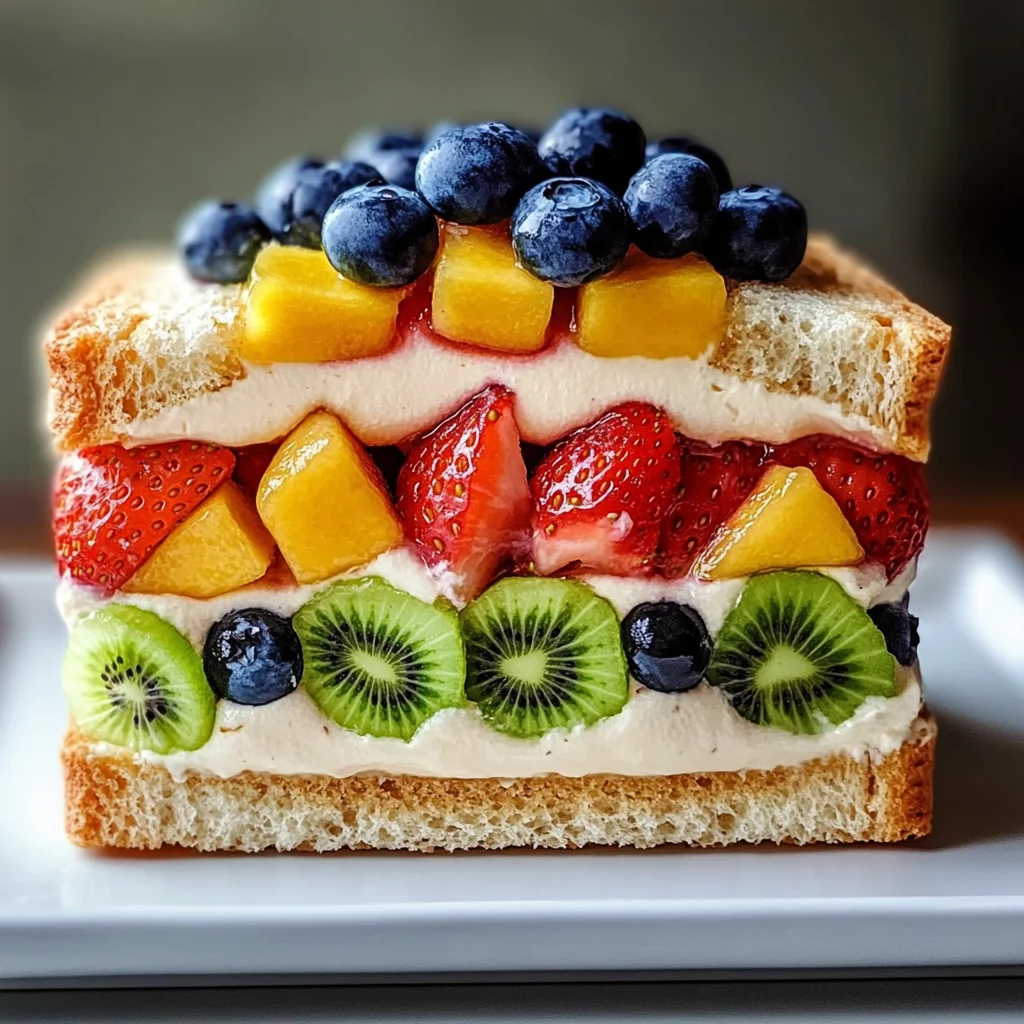 Sandwich dolci alla frutta