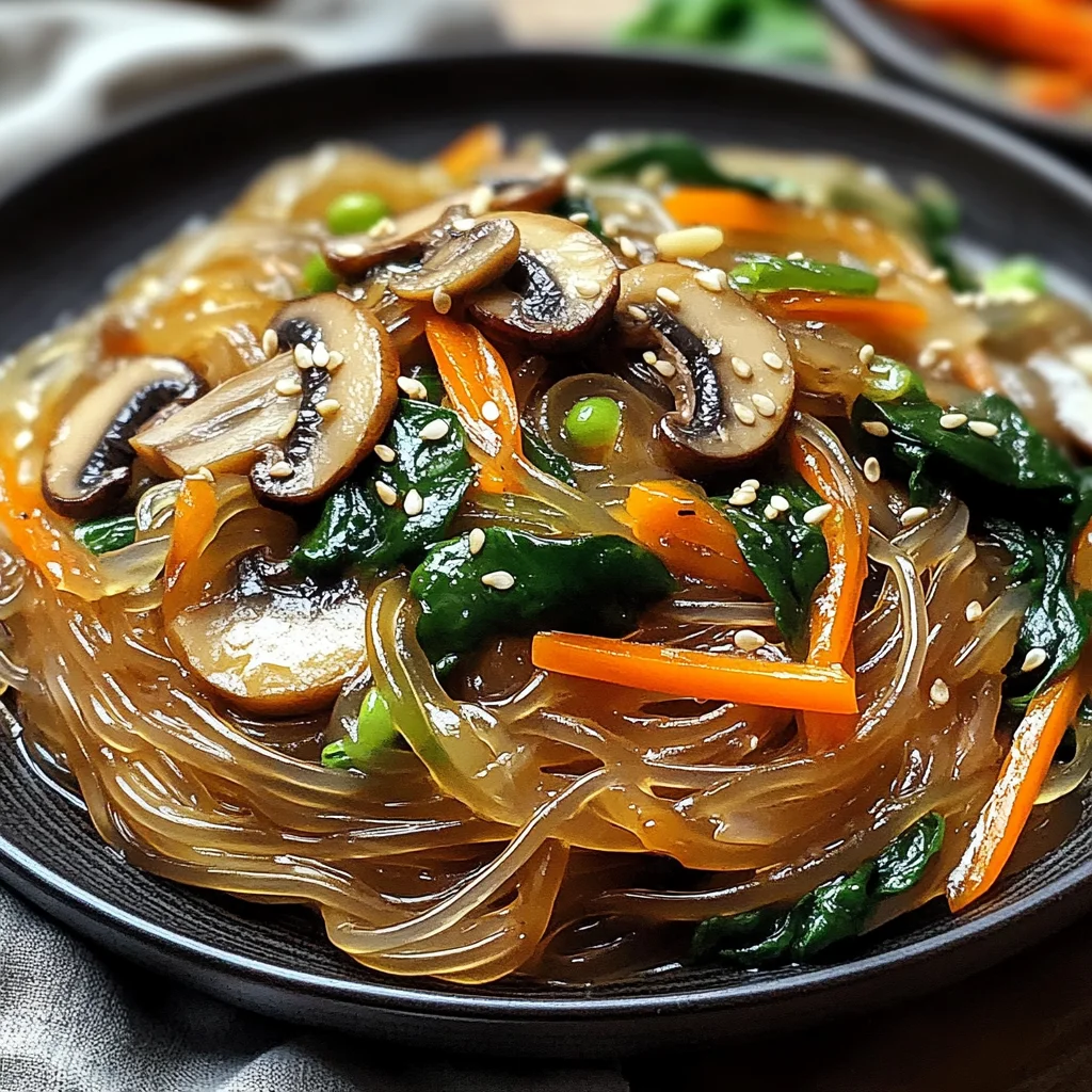 Spaghetti di soia ai funghi