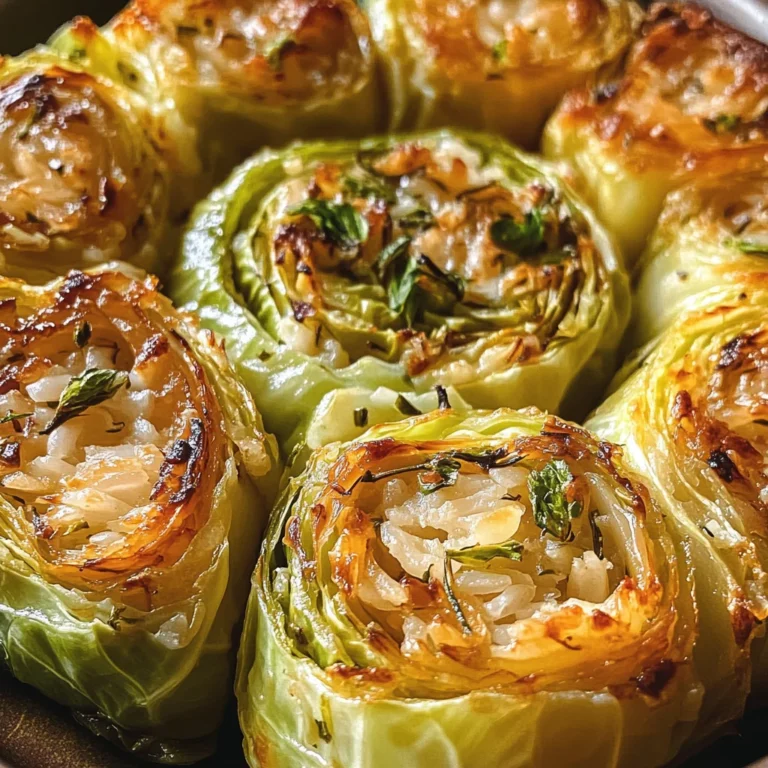 Spirale verza ripiena riso