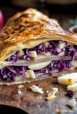 Strudel cavolo viola e mele
