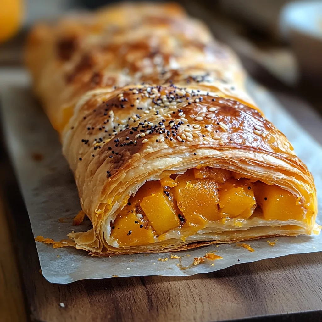 Strudel salato con zucca