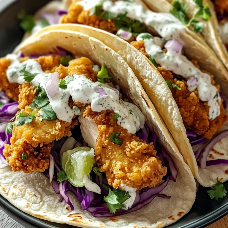 Tacos al pollo fritto