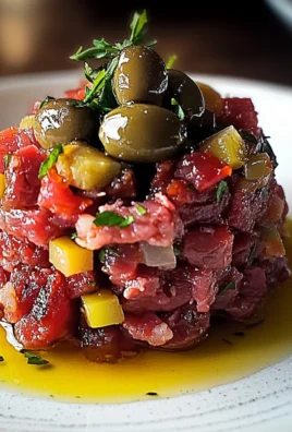 Tartare di manzo mediterranea