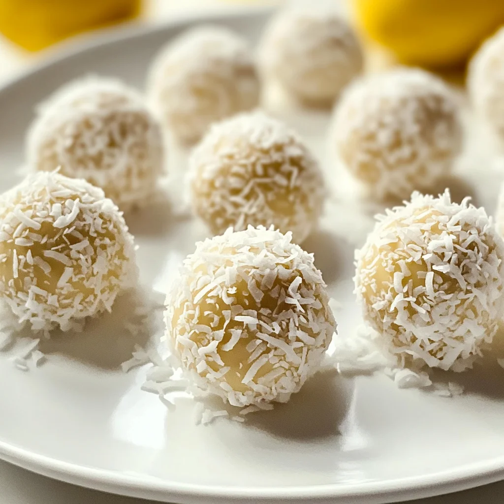 Tartufini cocco cioccolato limone