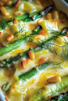 Teglia di asparagi e porri