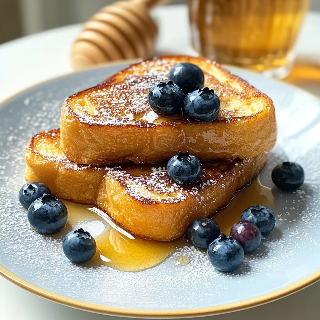 Toast Francese Con Mirtilli