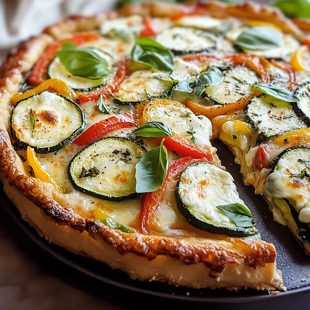 Torta di verdure e mozzarella