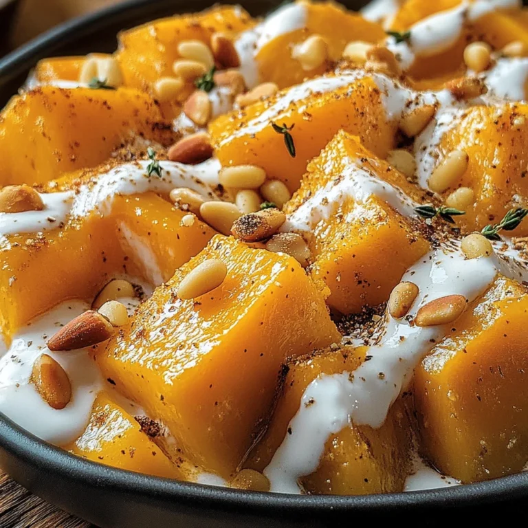 Zucca arrostita con yogurt