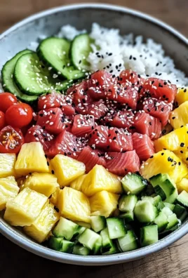 pokè tonno avocado ananas